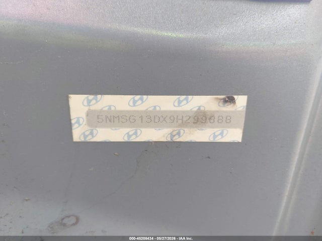 Aukcja sprzedaży 2009 Hyundai Santa Fe Gls, vin: 5NMSG13DX9H299888, numer aukcji: 45208434