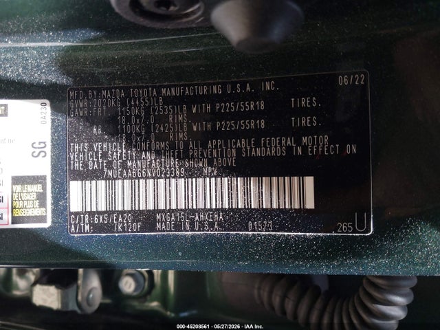 7MUEAABG6NV023389 Toyota Corolla Cross Xle
