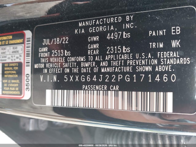 KIA K5 Gt-line 2023 5XXG64J22PG171460 Image 9