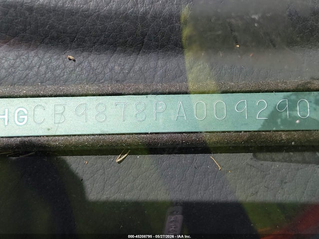 45208795 :رقم المزاد ، 1HGCB9878PA009290 vin ، 1993 Honda Accord Ex مزاد بيع