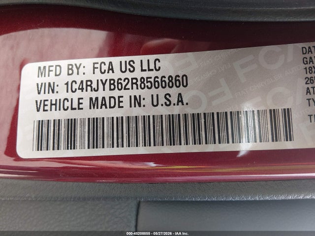Продаж на аукціоні авто 2024 Jeep Grand Cherokee 4xe, vin: 1C4RJYB62R8566860, номер лоту: 45208855