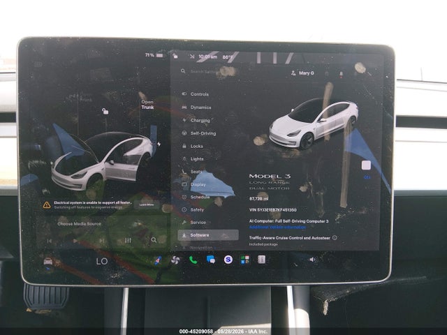 Продажа на аукционе авто 2019 Tesla Model 3 Long Range/performance, vin: 5YJ3E1EB7KF451350, номер лота: 45209058