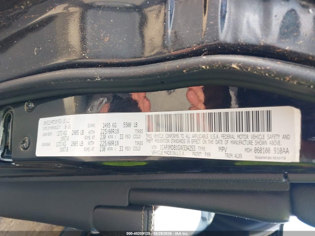 Продажа на аукционе авто 2016 Jeep Cherokee High Altitude, vin: 1C4PJMDB1GW334253, номер лота: 45209125