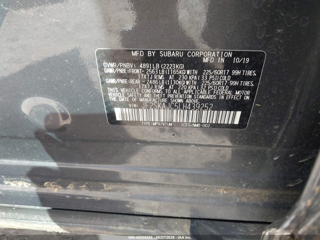 Subaru Forester Premium 2020 JF2SKAJC5LH439252 Image 9
