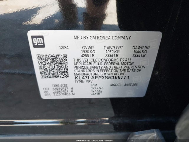 Продаж на аукціоні авто 2025 Buick Envista Preferred Fwd, vin: KL47LAEP3SB166774, номер лоту: 45209300