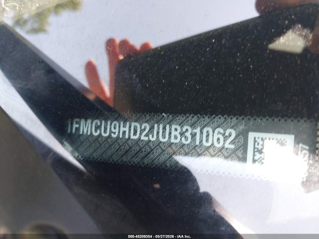 Продажа на аукционе авто 2018 Ford Escape Sel, vin: 1FMCU9HD2JUB31062, номер лота: 45209354