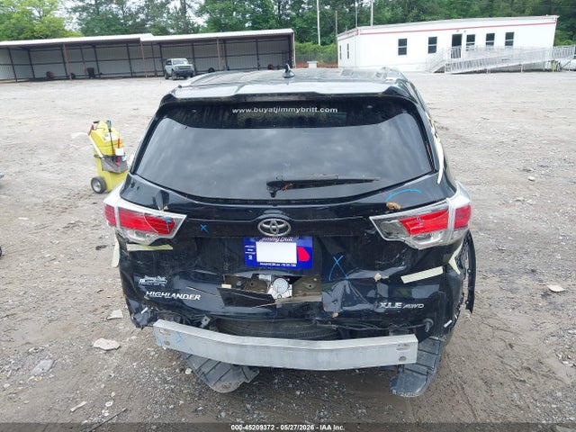 Aukcja sprzedaży 2016 Toyota Highlander Xle V6, vin: 5TDJKRFH6GS249278, numer aukcji: 45209372