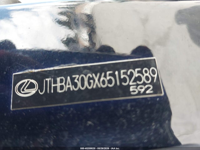 45209520 :رقم المزاد ، JTHBA30GX65152589 vin ، 2006 Lexus Es 330 مزاد بيع