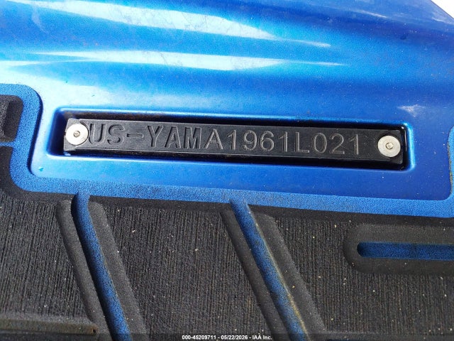 45209711 :رقم المزاد ، YAMA1961L021 vin ، 2021 Yamaha Vx مزاد بيع