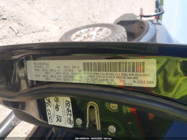 45209723 :رقم المزاد ، 3C6UR5FL8JG204782 vin ، 2018 Ram 2500 Laramie  4x4 6'4 Box مزاد بيع