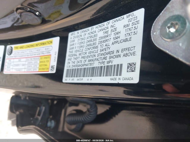 Продажа на аукционе авто 2023 Honda Cr-v Lx Awd, vin: 2HKRS4H24PH417617, номер лота: 45209747
