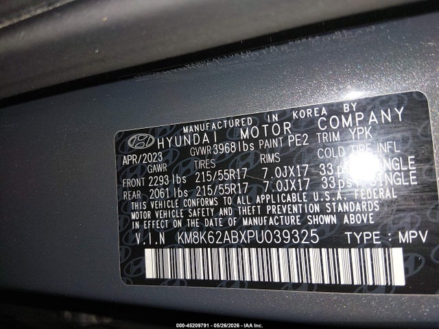 Hyundai Kona Sel 2023 KM8K62ABXPU039325 Image 9
