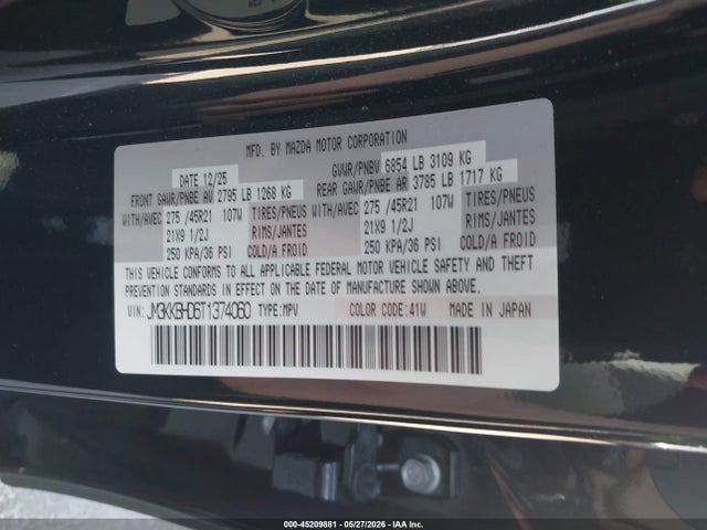 Продажа на аукционе авто 2026 Mazda Cx-90 3.3 Turbo Preferred, vin: JM3KKBHD6T1374060, номер лота: 45209881