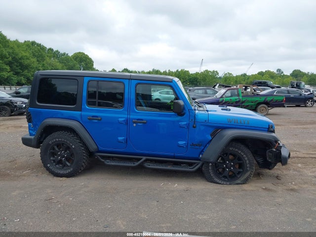 Aukcja sprzedaży 2021 Jeep Wrangler Unlimited Willys 4x4, vin: 1C4HJXDGXMW812800, numer aukcji: 45210004