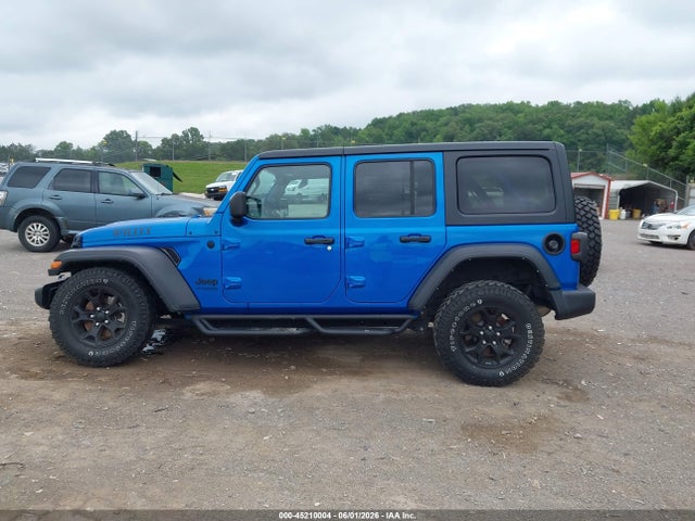 Aukcja sprzedaży 2021 Jeep Wrangler Unlimited Willys 4x4, vin: 1C4HJXDGXMW812800, numer aukcji: 45210004