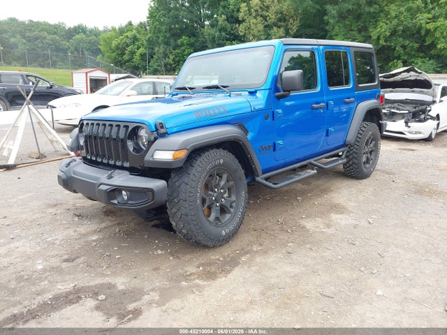 Aukcja sprzedaży 2021 Jeep Wrangler Unlimited Willys 4x4, vin: 1C4HJXDGXMW812800, numer aukcji: 45210004