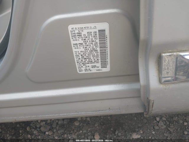 Aukcja sprzedaży 2011 Nissan Rogue S, vin: JN8AS5MV4BW661892, numer aukcji: 45210005