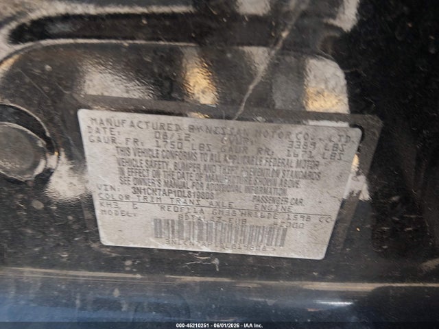 45210251 :رقم المزاد ، 3N1CN7AP1DL819808 vin ، 2013 Nissan Versa 1.6 S+ مزاد بيع