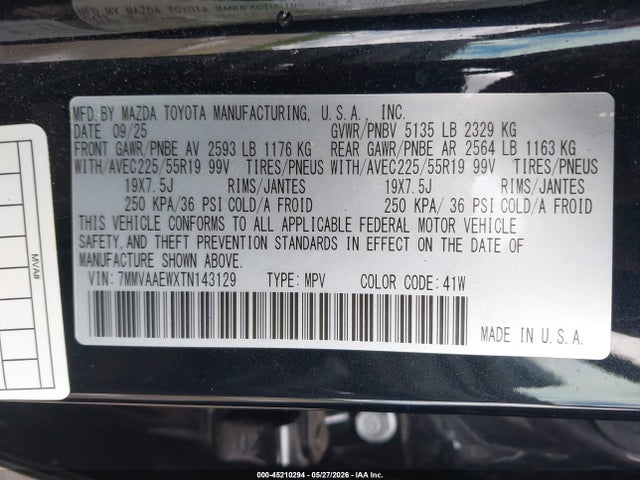 Продаж на аукціоні авто 2026 Mazda Cx-50 Hybrid Premium Plus, vin: 7MMVAAEWXTN143129, номер лоту: 45210294