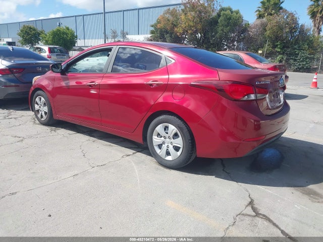 2016 Hyundai Elantra Se მანქანა იყიდება აუქციონზე, vin: 5NPDH4AEXGH691837, აუქციონის ნომერი: 45210472