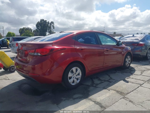 2016 Hyundai Elantra Se მანქანა იყიდება აუქციონზე, vin: 5NPDH4AEXGH691837, აუქციონის ნომერი: 45210472