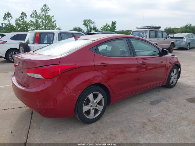 2013 Hyundai Elantra Gls მანქანა იყიდება აუქციონზე, vin: KMHDH4AE0DU500343, აუქციონის ნომერი: 45210557
