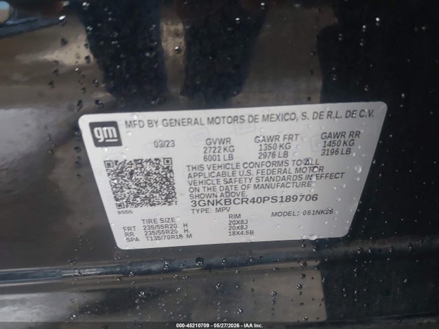 Продажа на аукционе авто 2023 Chevrolet Blazer Fwd 2lt, vin: 3GNKBCR40PS189706, номер лота: 45210709