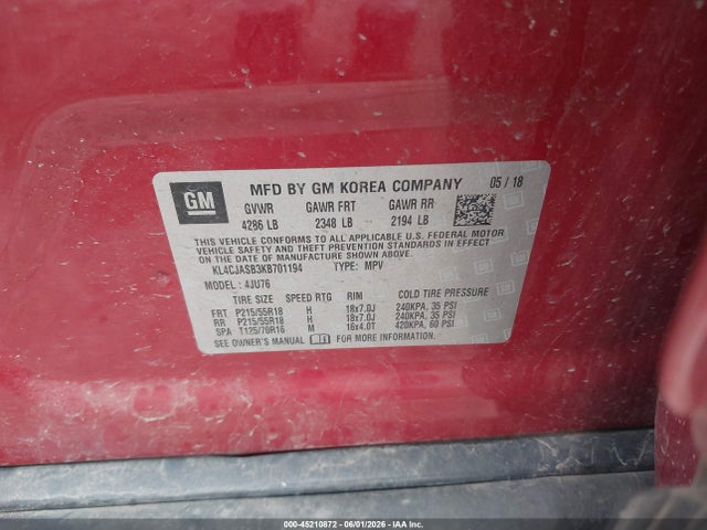 Buick Encore Fwd Preferred 2019 KL4CJASB3KB701194 Image 9