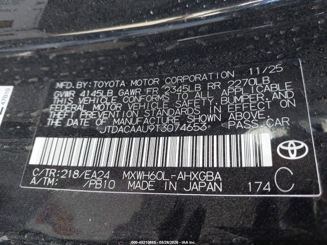 Toyota Prius Nightshade 2026 JTDACAAU9T3074653 Image 9