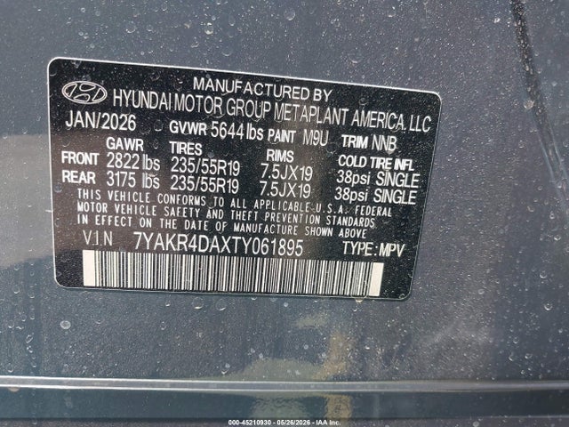 Hyundai Ioniq 5 Limited 2026 7YAKR4DAXTY061895 Image 9