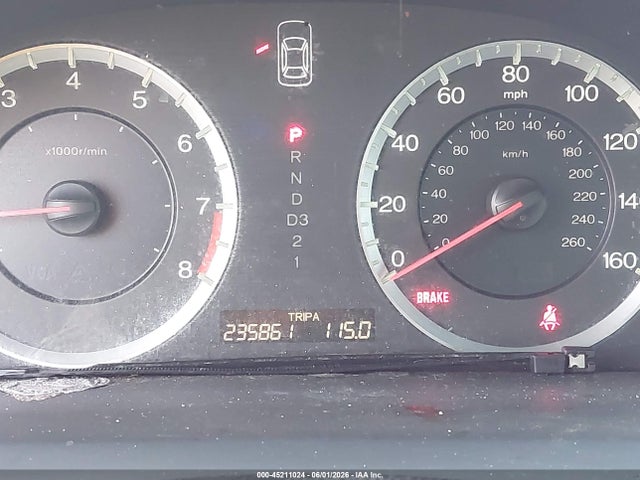 45211024 :رقم المزاد ، 1HGCP26898A163125 vin ، 2008 Honda Accord 2.4 Ex-l مزاد بيع