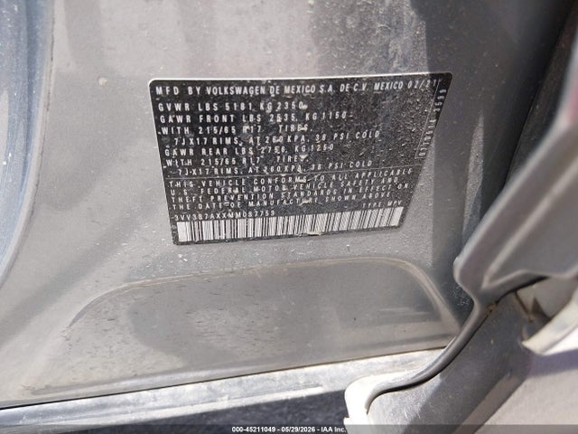 Aukcja sprzedaży 2021 Volkswagen Tiguan 2.0t Se/2.0t Se R-line Black/2.0t Sel, vin: 3VV3B7AXXMM087759, numer aukcji: 45211049