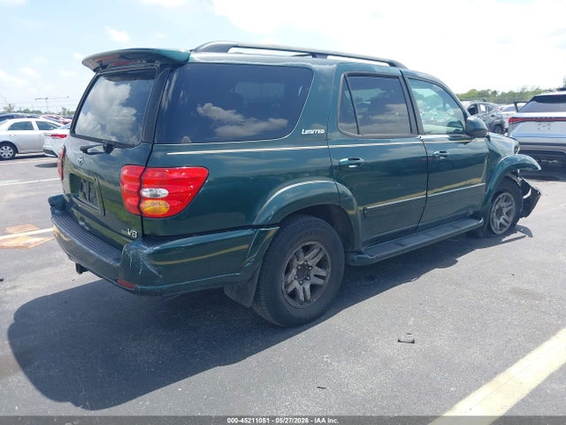 2003 Toyota Sequoia Limited V8 მანქანა იყიდება აუქციონზე, vin: 5TDZT38A33S177835, აუქციონის ნომერი: 45211051