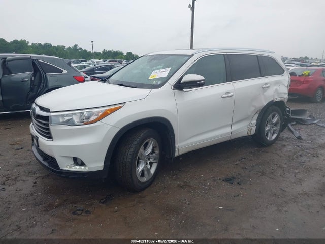 Продажа на аукционе авто 2015 Toyota Highlander Limited V6, vin: 5TDDKRFH7FS161643, номер лота: 45211087