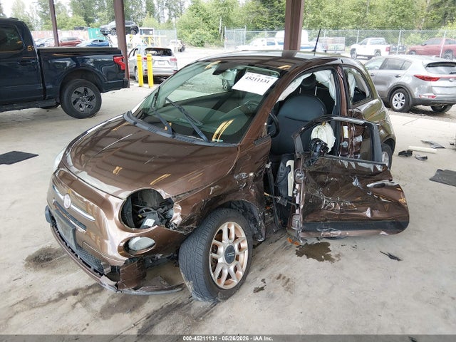 2012 Fiat 500 Pop მანქანა იყიდება აუქციონზე, vin: 3C3CFFAR4CT277614, აუქციონის ნომერი: 45211131