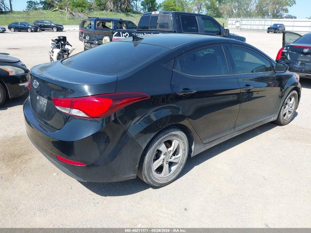 Продаж на аукціоні авто 2014 Hyundai Elantra Se, vin: 5NPDH4AE1EH533481, номер лоту: 45211171