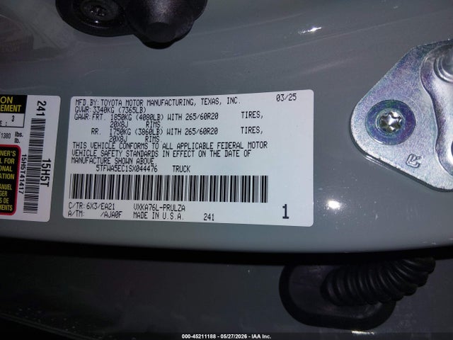 5TFWA5EC1SX044476 Toyota Tundra Limited