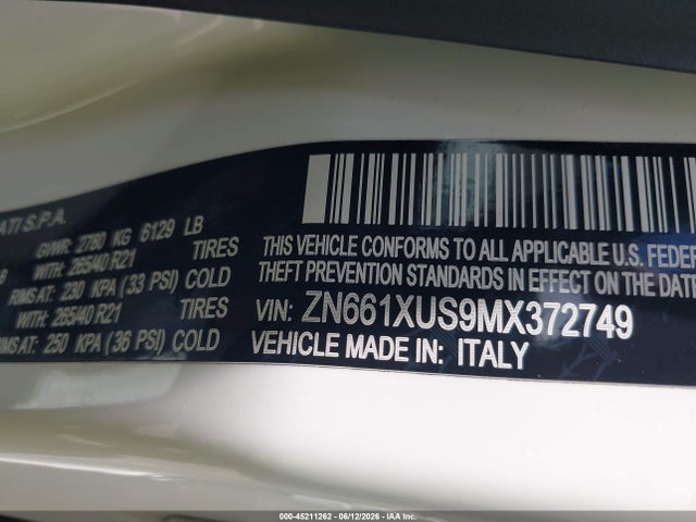 Maserati Levante Gransport 2021 ZN661XUS9MX372749 Image 9