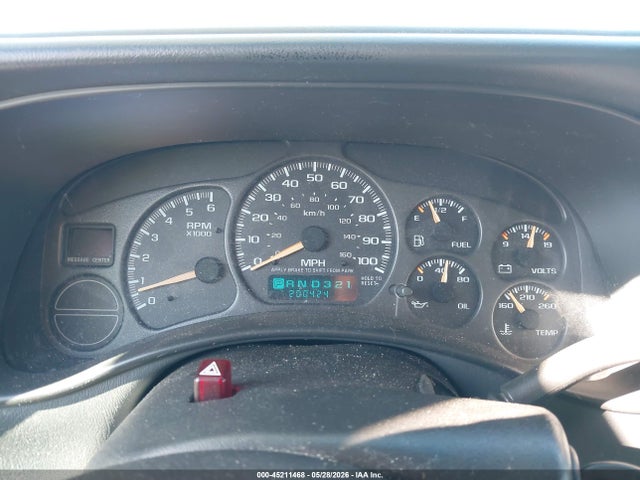 2002 Chevrolet Silverado 1500 Ls მანქანა იყიდება აუქციონზე, vin: 2GCEK19T621248196, აუქციონის ნომერი: 45211468