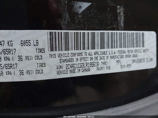 Chrysler Voyager Lx 2020 2C4RC1CG3LR195616 Image 9