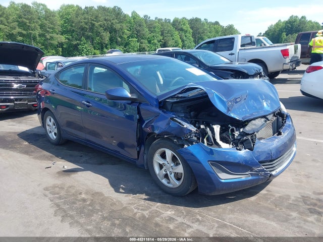 2015 Hyundai Elantra Se მანქანა იყიდება აუქციონზე, vin: 5NPDH4AE9FH615010, აუქციონის ნომერი: 45211814