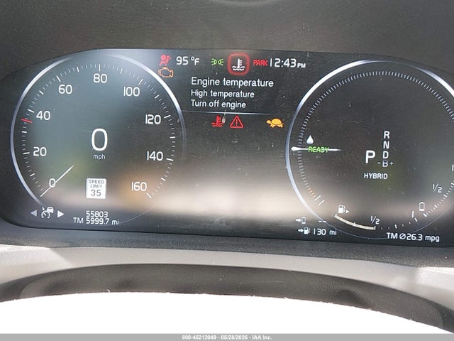 2021 Volvo S60 Recharge Plug-in Hybrid T8 Inscription მანქანა იყიდება აუქციონზე, vin: 7JRBR0FL5MG123517, აუქციონის ნომერი: 45212049