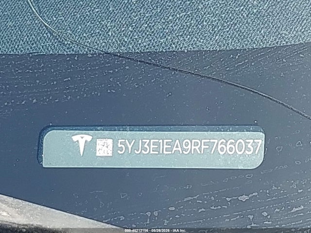 Продаж на аукціоні авто 2024 Tesla Model 3 Long Range Dual Motor All-wheel Drive/rear-wheel Drive, vin: 5YJ3E1EA9RF766037, номер лоту: 45212156