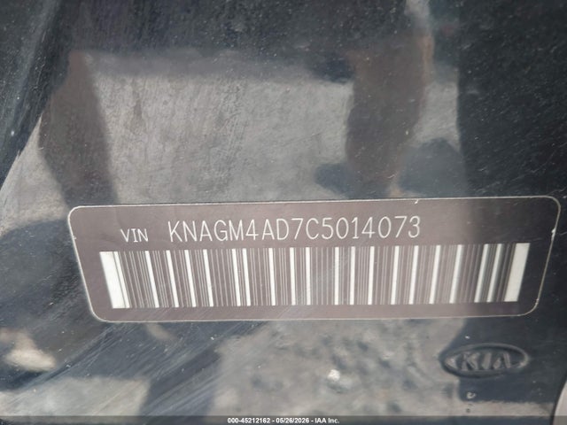 45212162 :رقم المزاد ، KNAGM4AD7C5014073 vin ، 2012 Kia Optima Hybrid Ex مزاد بيع