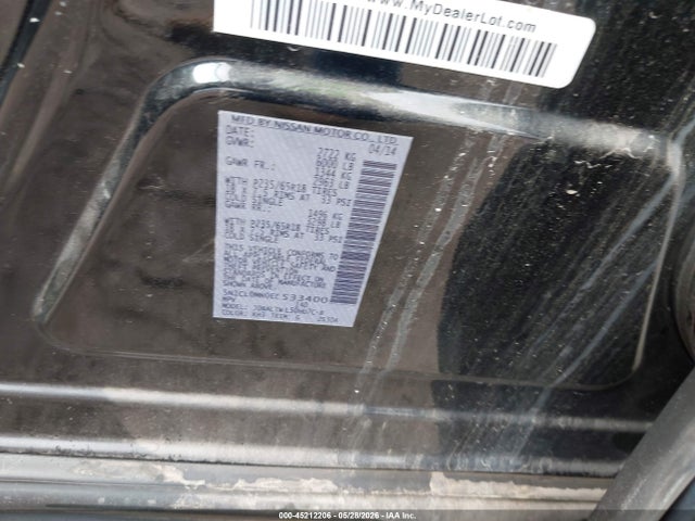 Aukcja sprzedaży 2014 Infiniti Qx60 Hybrid, vin: 5N1CL0MN0EC533400, numer aukcji: 45212206