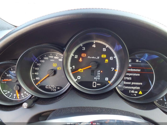 45212228 :رقم المزاد ، WP1AC2A24GLA86864 vin ، 2016 Porsche Cayenne Turbo S مزاد بيع