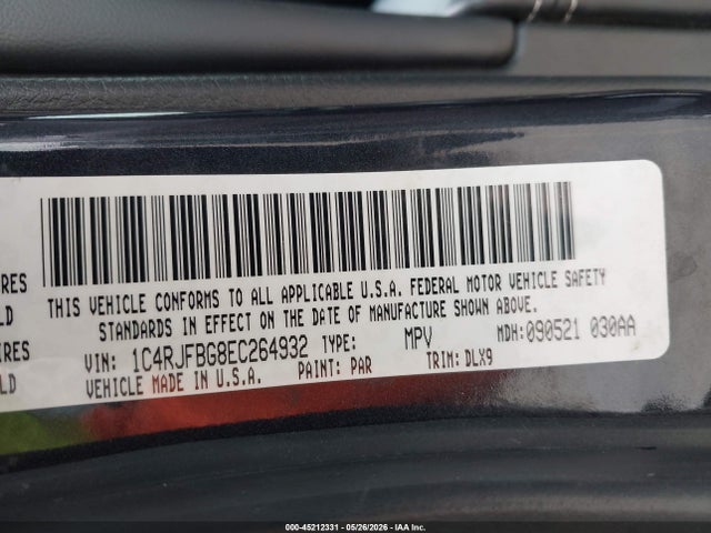 Jeep Grand Cherokee Limited 2014 1C4RJFBG8EC264932 Image 9