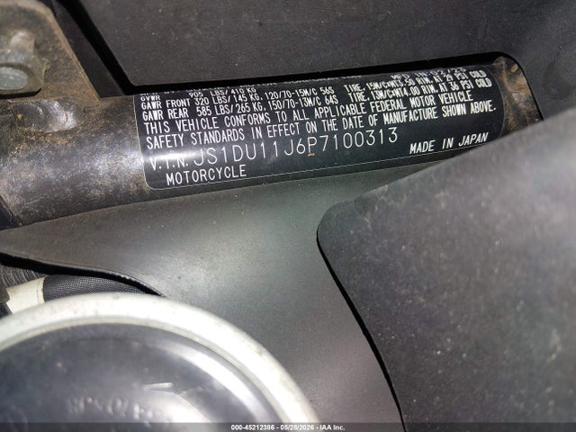 Suzuki An400 A 2023 JS1DU11J6P7100313 Image 10