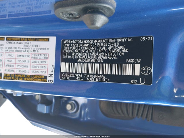 NMTKHMBX6MR129087 Toyota C-HR XLE