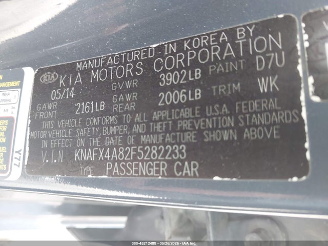 KIA FORTE EX 2015 KNAFX4A82F5282233 Image 9